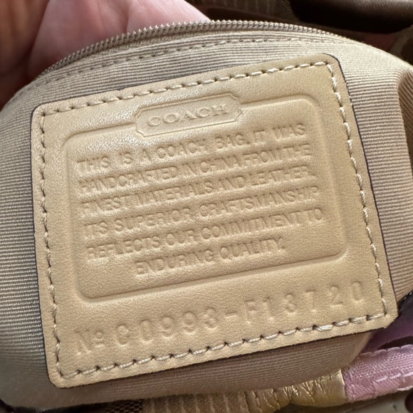 Coach Carly pink patchwork shoulder bag - Picture 10 of 10